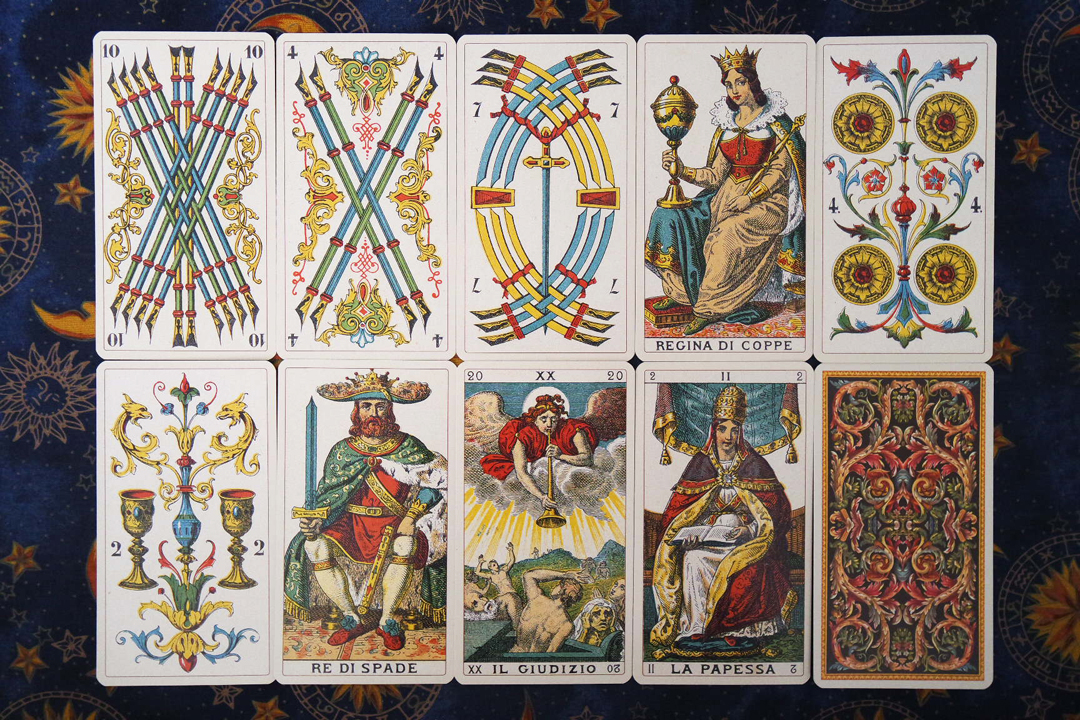 Tarot Soprafino Ancient Italian Classic Antique 78 Cards Deck - Etsy