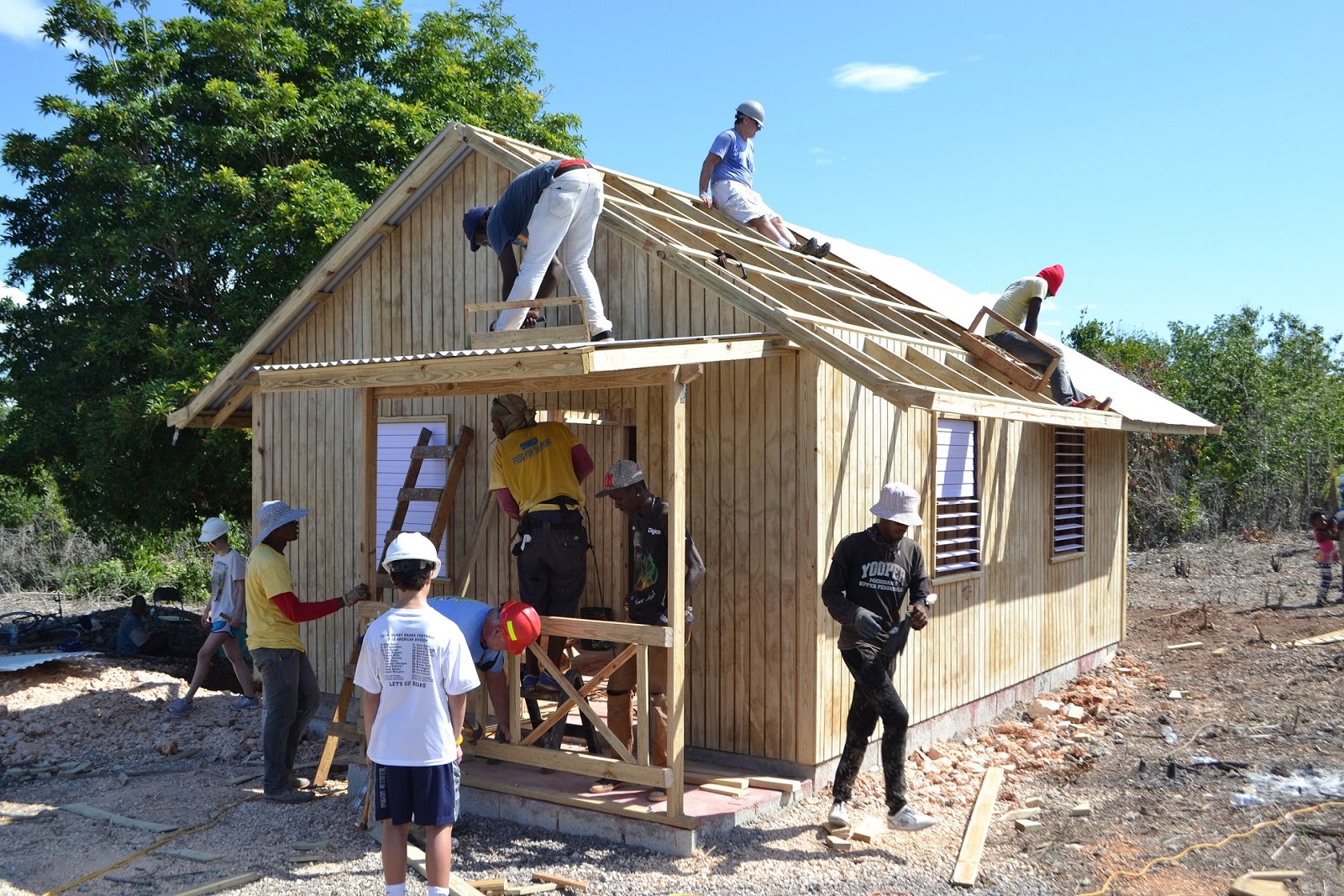 FOOD FOR THE POOR JAMAICA '18 FAMILIES RECEIVE HOUSES IN PORTLAND