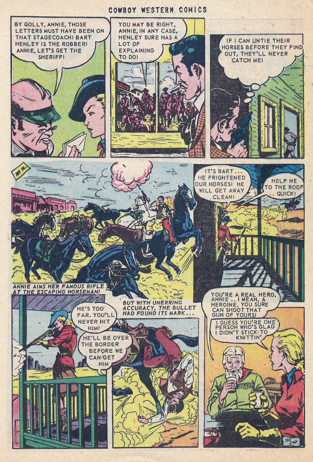 Read online Cowboy Western Comics (1948) comic -  Issue #38 - 13