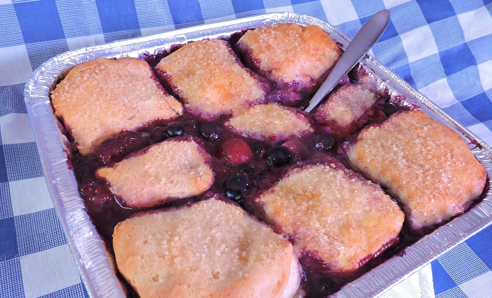 Grilled Fruit Cobbler