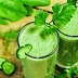 Πολύ υγιεινό πράσινο smoothie φρούτων και λαχανικών