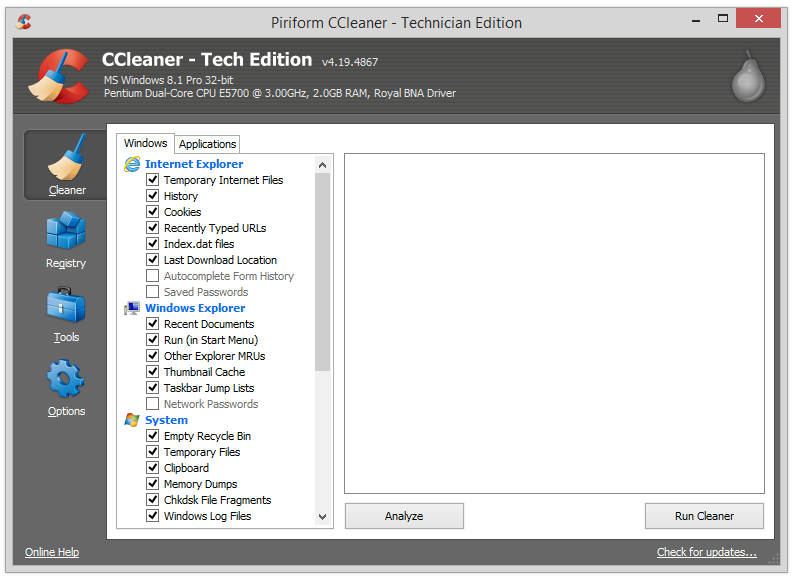 Latest ccleaner free for windows 10 - Yoga ccleaner automatically deletes files 4 sided anemia test program jom