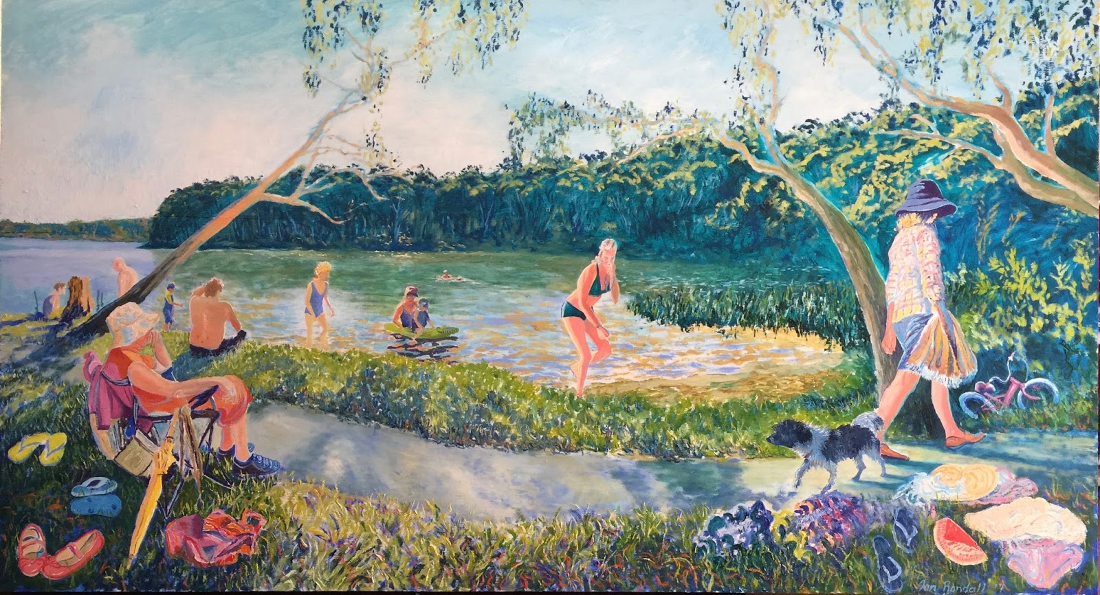 Ian Randall Late Afternoon Swim, Wentworth Falls Lake