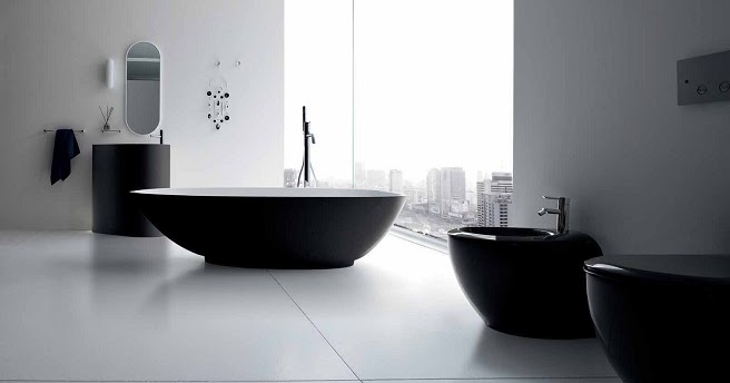 Marzua: Consejos para decorar el baño en negro