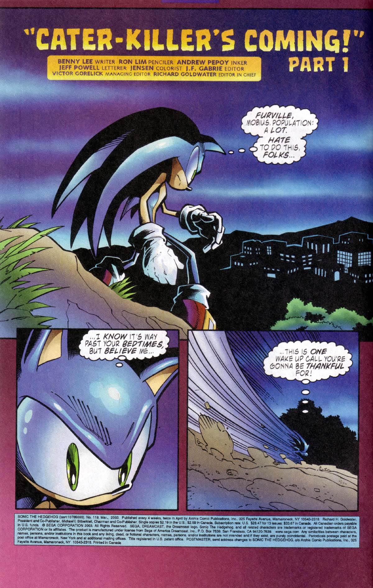 Read online Sonic The Hedgehog comic -  Issue #119 - 3