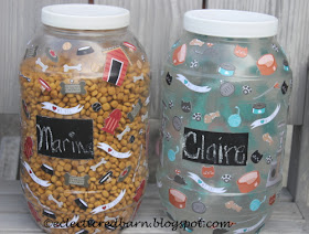 Cat and dog food containers