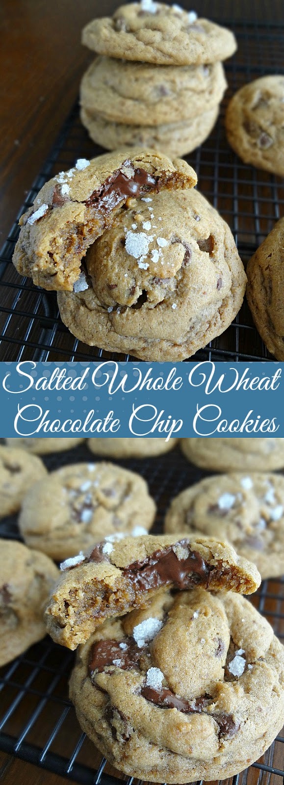 Salted Whole Wheat Chocolate Chip Cookies