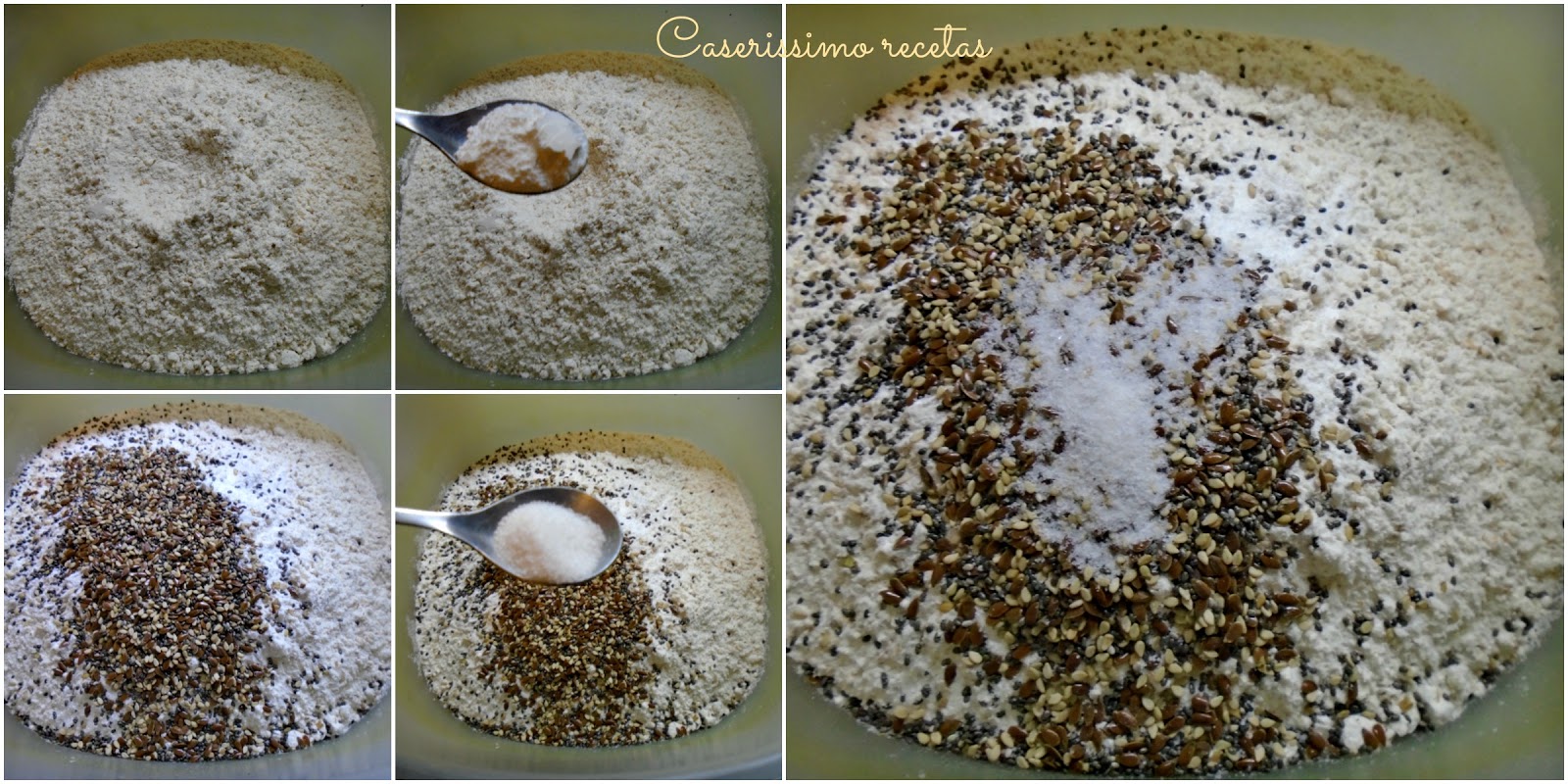 MASA DE HARINA INTEGRAL CON SEMILLAS Caserissimo