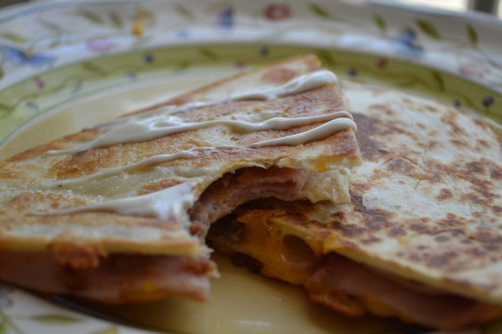 Turkey Cheddar Ranch Quesadillas