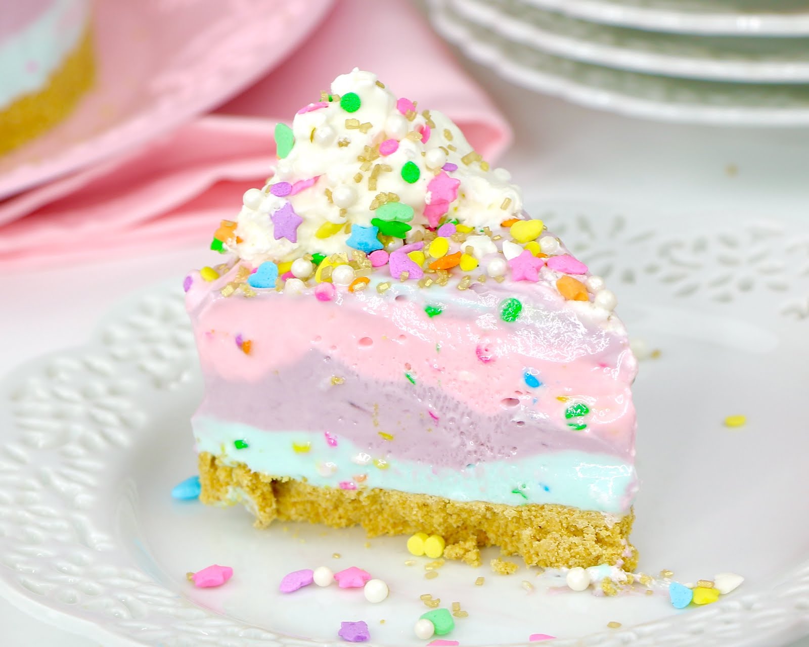 {VIDEO} NoBake Unicorn Pie The Lindsay Ann