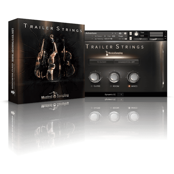 Musical Sampling Trailer Strings KONTAKT Library