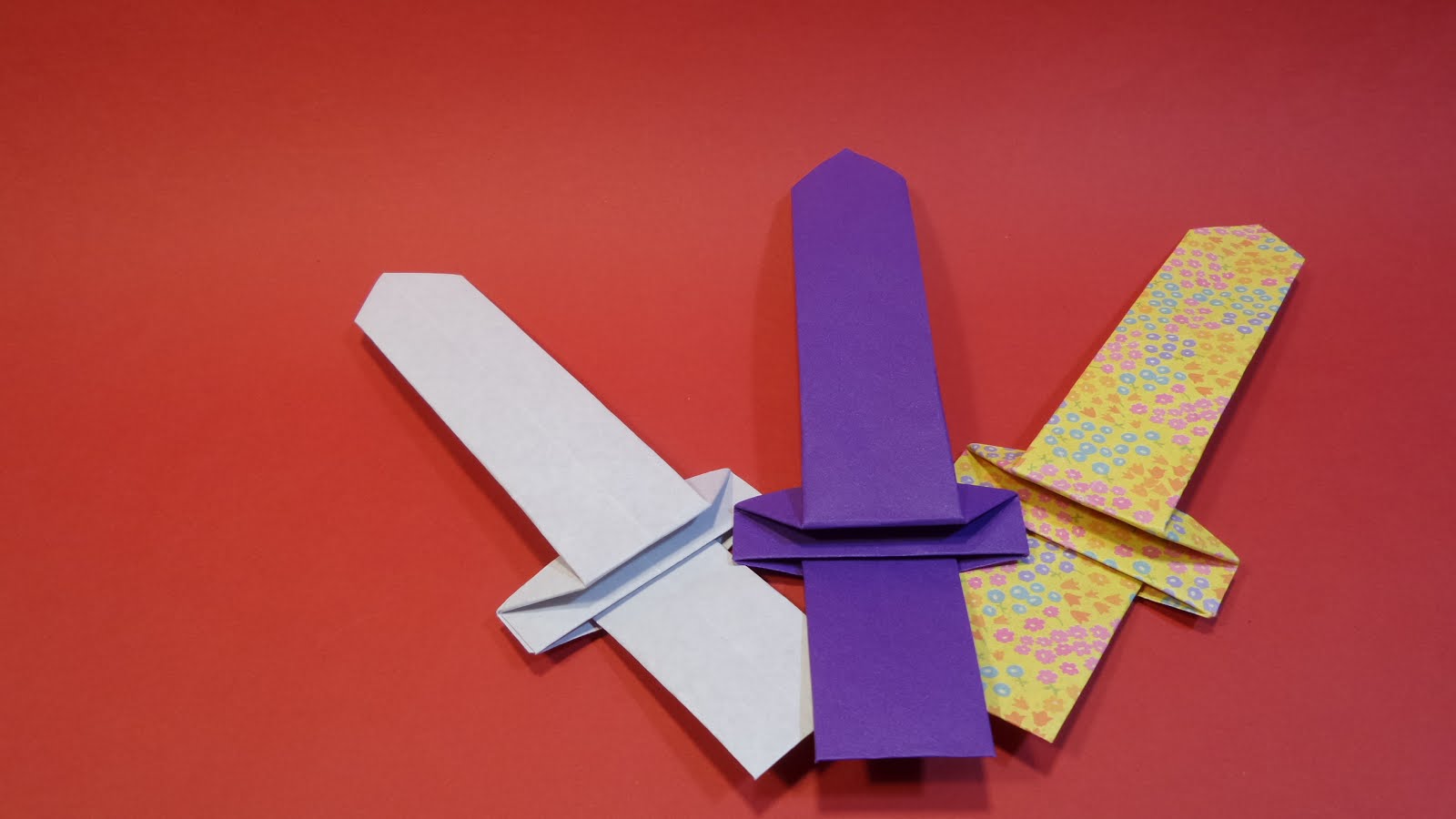 MAY origami 아이들의 장난감 칼 종이접기 Origami Confetti knife