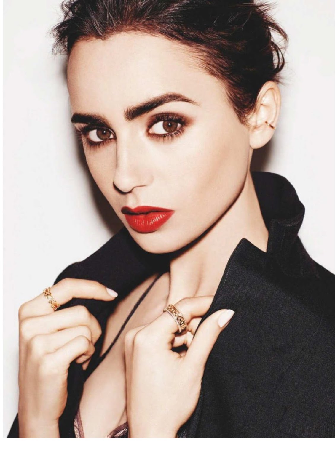 Lily Collins Fans : Lily Collins en InStyle España – Abril 2018
