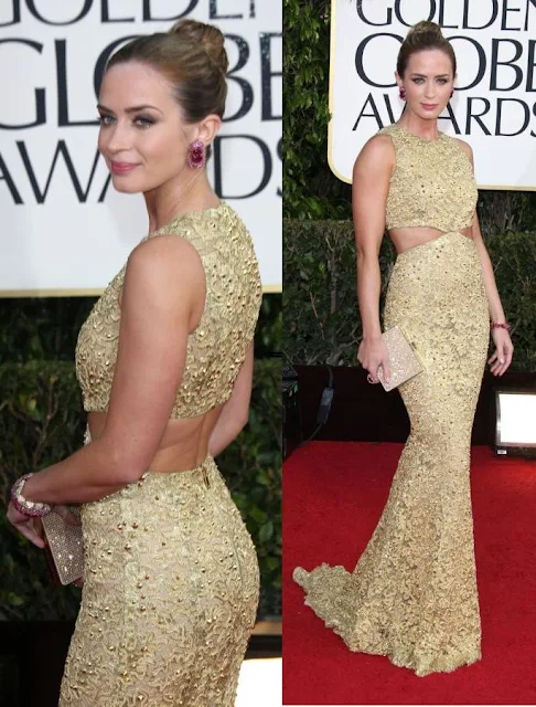 Emily Blunt in Michael Kors at 2013 Golden Globe Awards