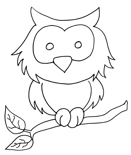 a owl coloring pages - photo #47