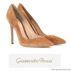 Queen Maxima wore Gianvito Rossi Suede Pumps