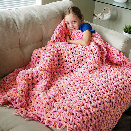 Easy Cozy Crochet Blanket - Free Pattern 