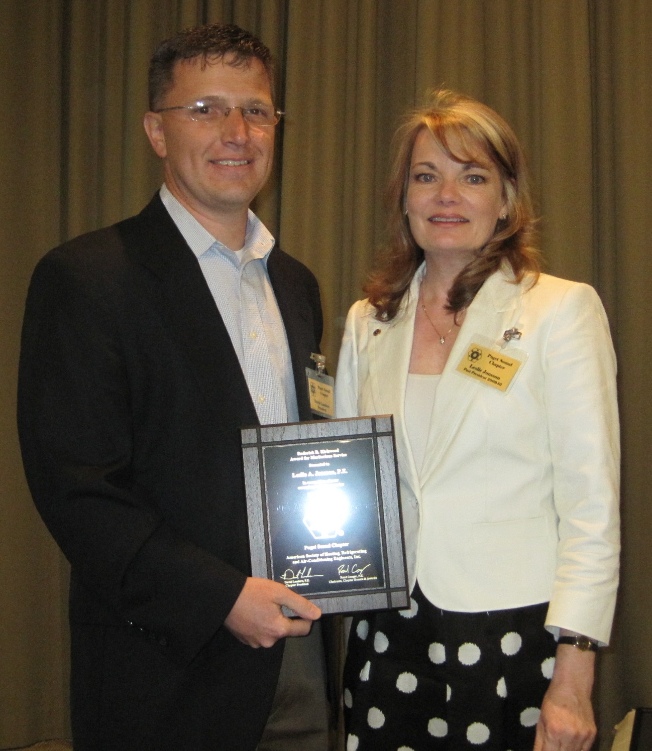 Puget Sound ASHRAE: Jonsson Receives Roderick R. Kirwood Award for ...