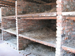 Prisoners slept on these bunk beds