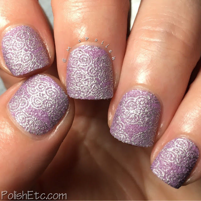 Violet Nails for the #31DC2018Weekly - McPolish - Zoya Stevie stamping