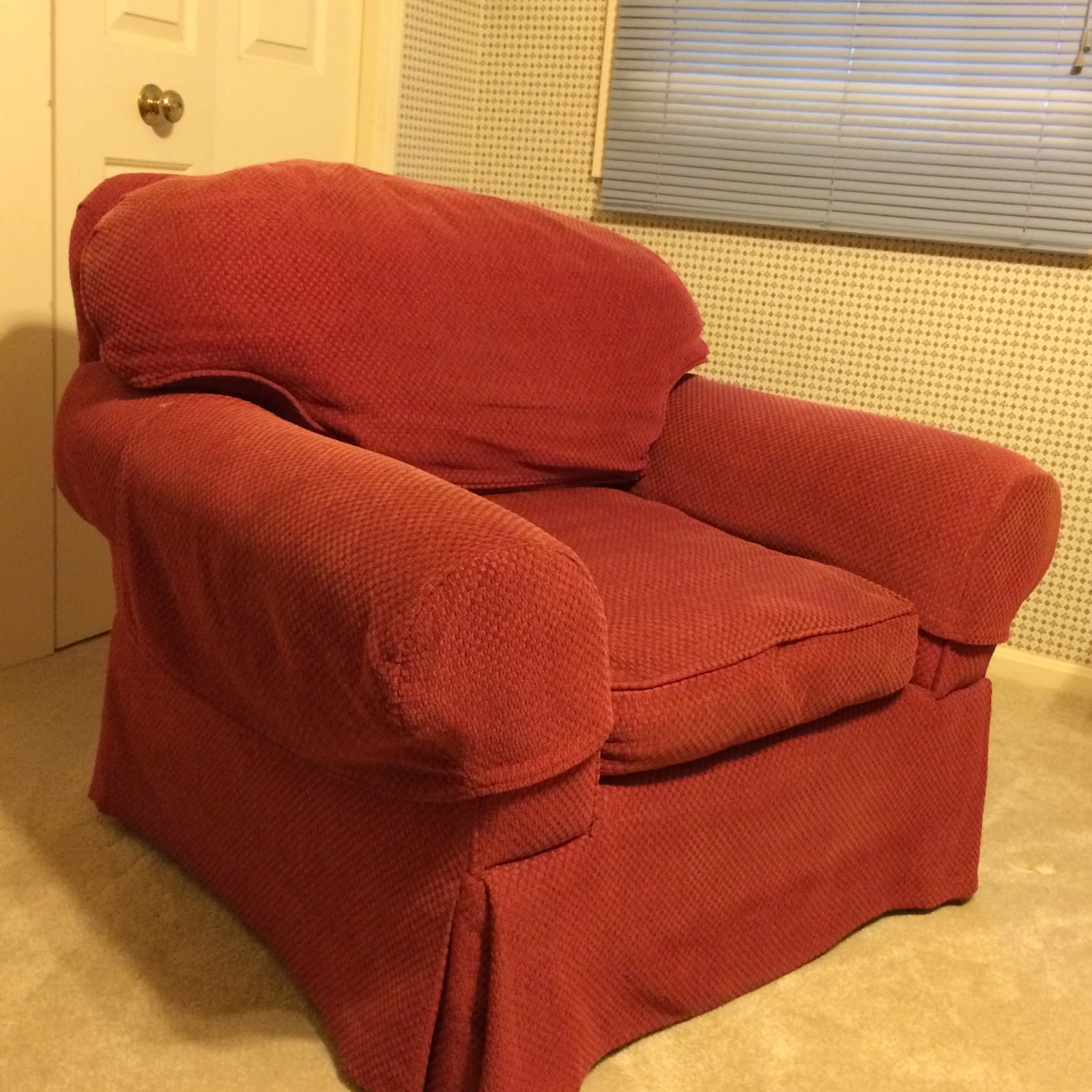 Cozy Cottage Slipcovers: Damask Chair Slipcovers