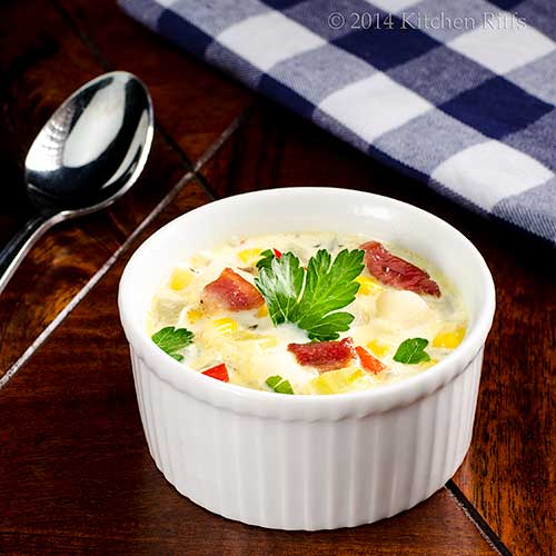 Celery, Corn, and Bacon Chowder