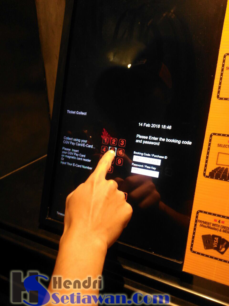 Cara Mengambil Tiket Online Di Self Ticketing Machine Cgv Blitz Hendri Setiawan