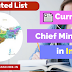 Current Chief Ministers in India Updated List