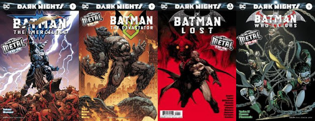 baca komik Dark Nights: Metal, Pengenalan Dark Multiverse dan Kemunculan 7 Batman Jahat