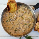 Creamy Dill Mushrooms This is divine ! Imagine scooping up creamy Mushrooms with Garlic toast and dipping in the sauce ! Serve as an Appetizer or Side Dish