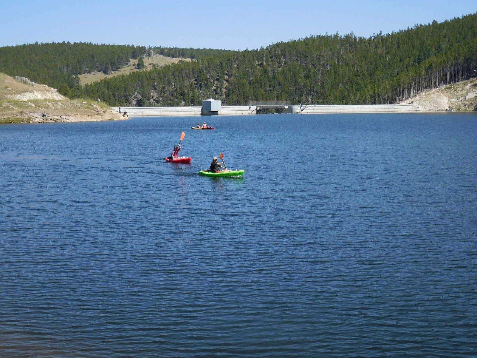 Living Our Dream Tie Hack Dam and Reservoir
