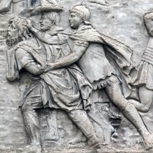 Dacian man carried off as prisoner of war