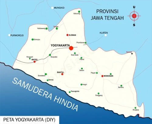 Gambar Peta Yogyakarta lengkap