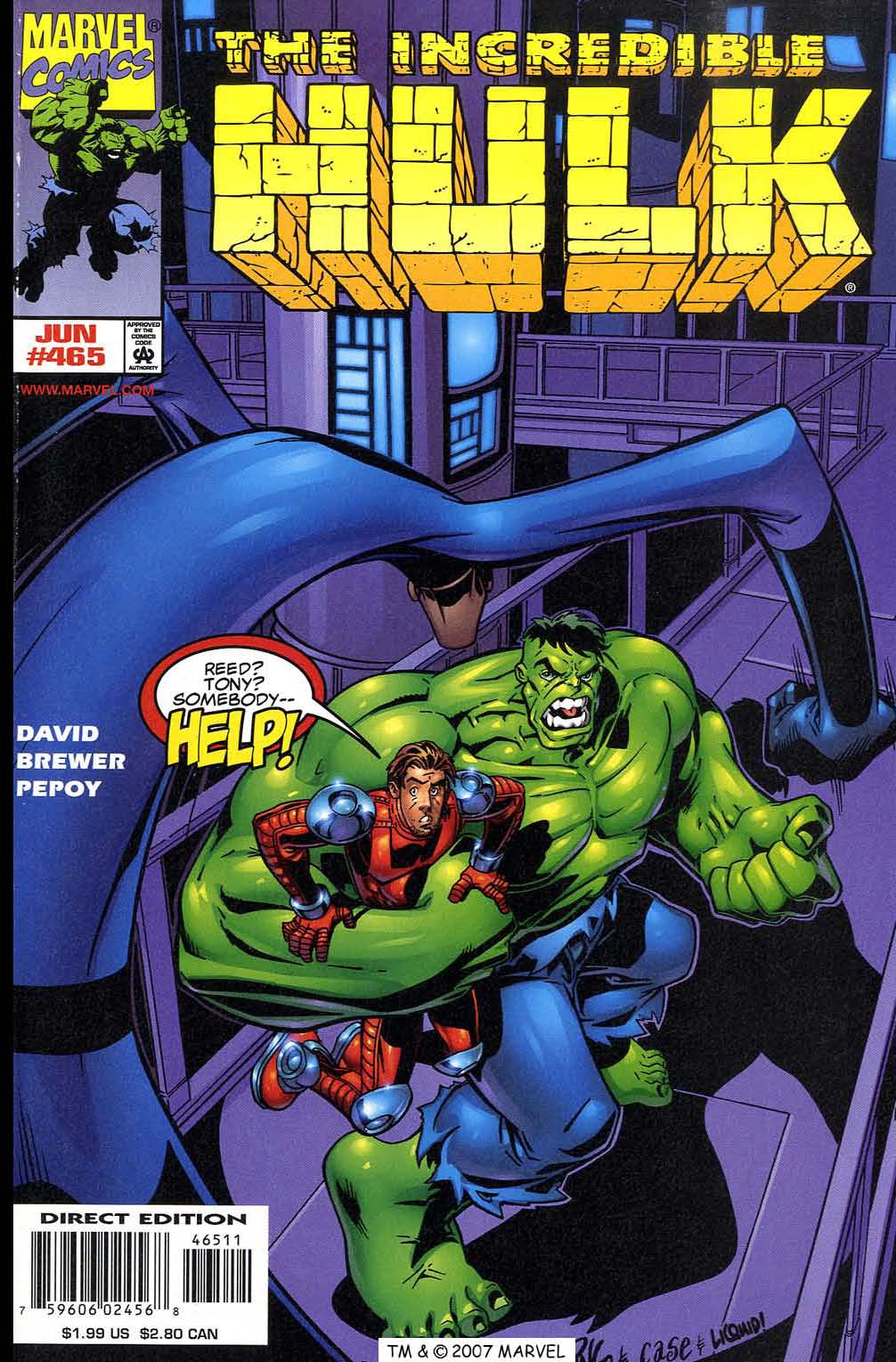 Read online The Incredible Hulk (1968) comic -  Issue #465 - 1
