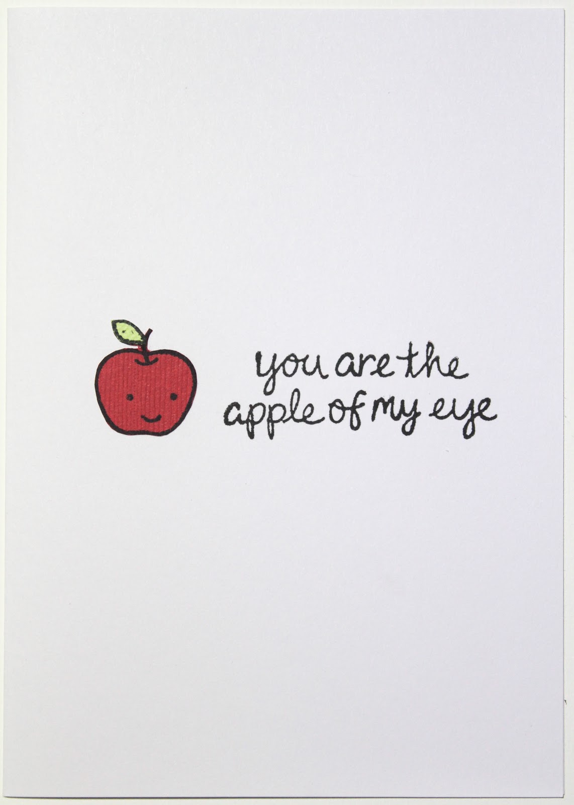 Pieces With Love: You Are The Apple Of My Eye Card