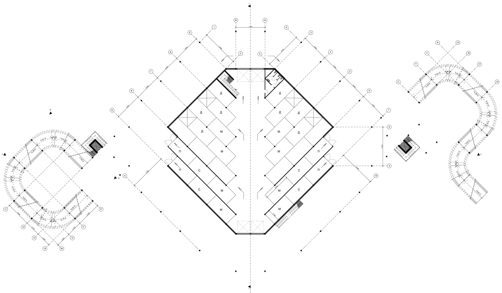 Daria Patlay Service station and parking, project