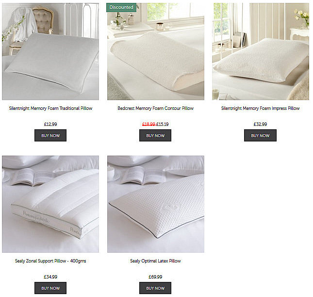 Silentnight Luxury Supportive Memory Foam Soft Impress Pillow 