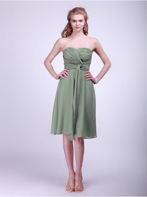 BrideInDream Look Fabulous on Knee Length Bridesmaid Dresses