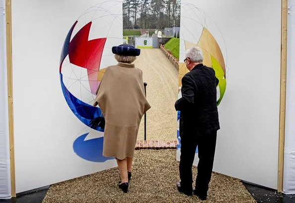 Dutch Princess Beatrix attended the opening of architect Daniel Libeskind's The Garden of Earthly Worries exhibition at Het Loo Palace