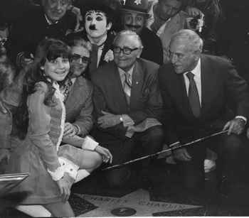 Susan Maree Chaplin at her grandfather’s Walk Of Fame ceremony, 1972.