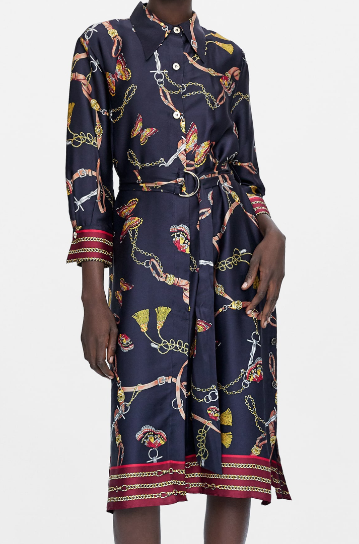 CHAIN PRINT BY ZARA AW18 Lizzi Richardson