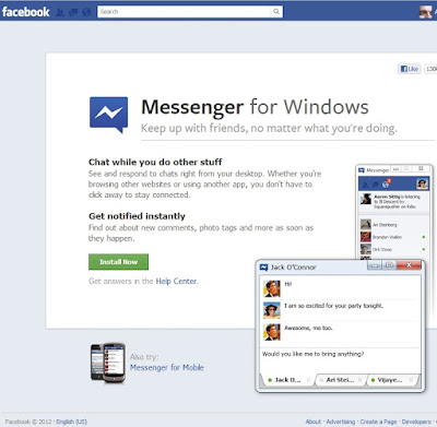 Facebook messenger pentru windows