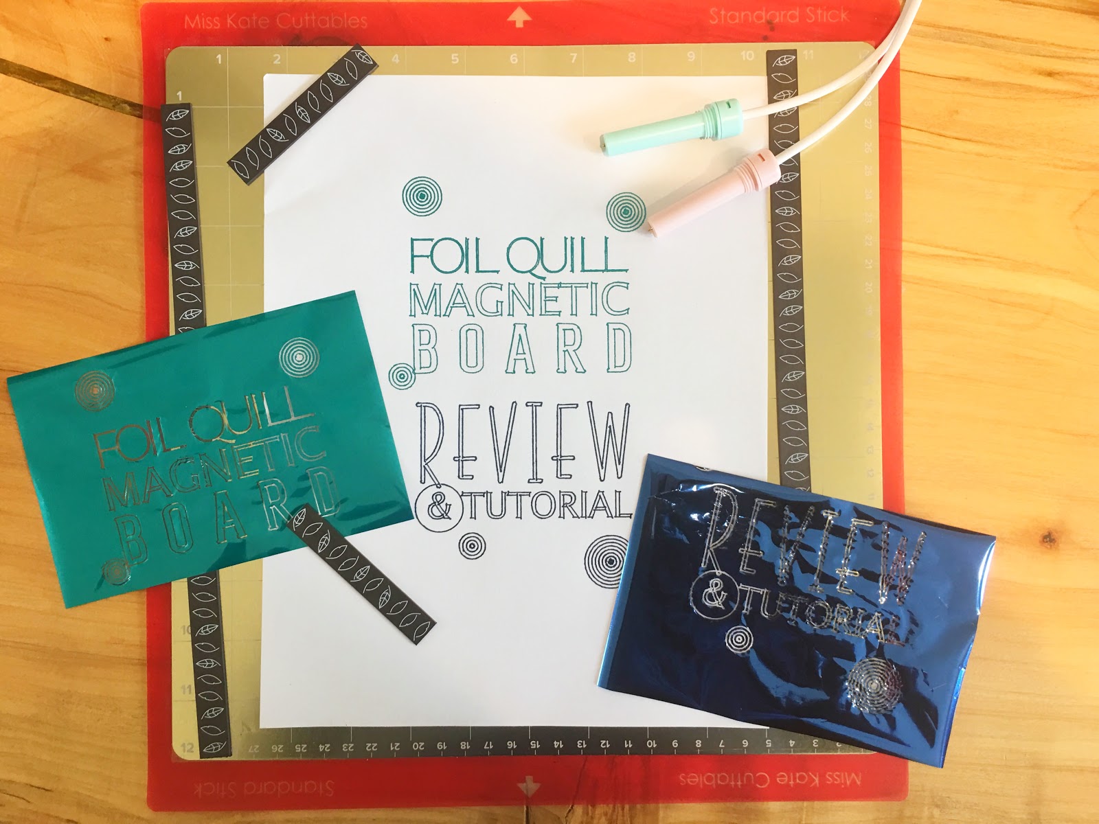 Foil Quill Mat Board Review & Tutorial Silhouette School