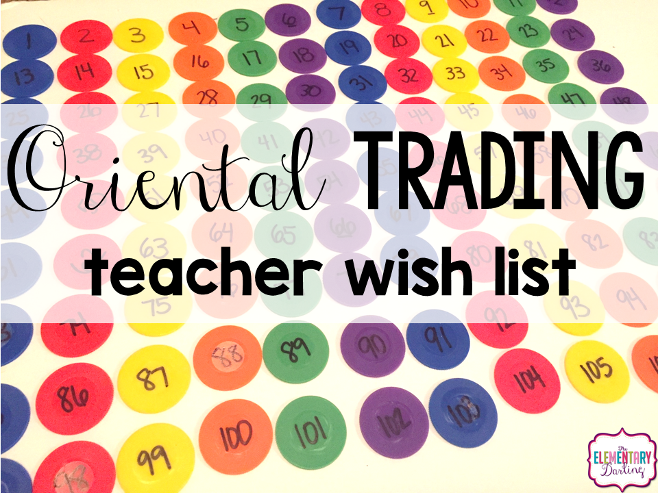 The Elementary Darling Oriental Trading Teacher Wishlist