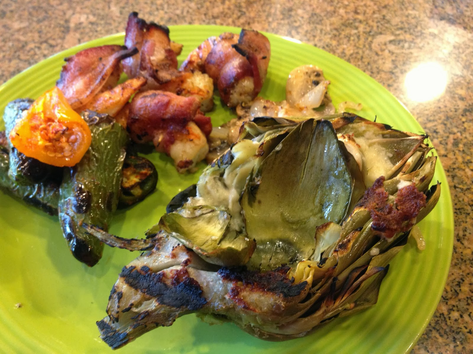 THE CUDDLE COTTAGE Fire Roasted Grilled Artichokes