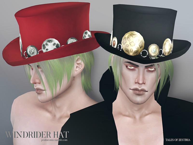 Sims 4 CC's The Best Windrider Hat by Pralinesims