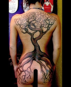 Mural de Fotos 60+ Inspirações na Decoração Decor Fácil - Desenhos De Tatuagem Feminina Nas Costas