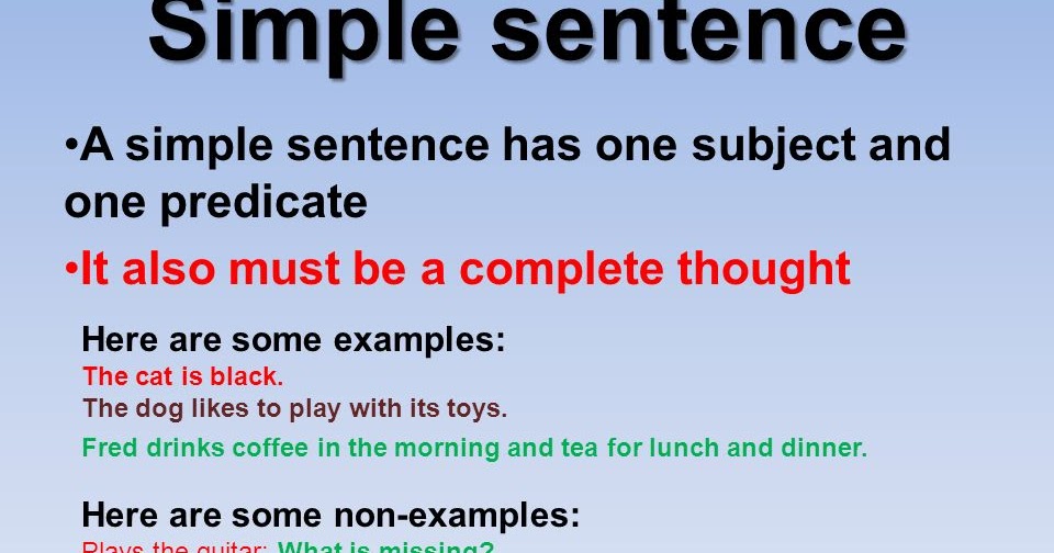 What is Simple Sentence? - English Grammar A To Z