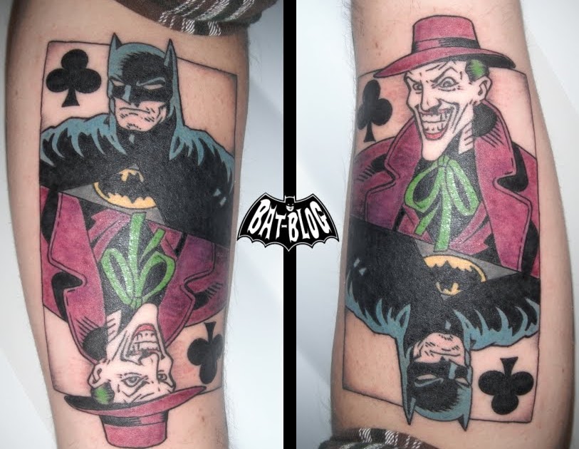 Brandon&#39;s Awesome BATMAN AND JOKER Tattoo Art Photo!! 