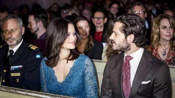 Prince Carl Philip of Sweden and Princess Sofia of Sweden attended the concert of “Christmas in Vasastan” at the Gustaf Vasa Church